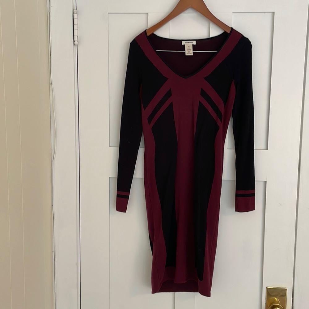 Long sleeve knit dress. XS